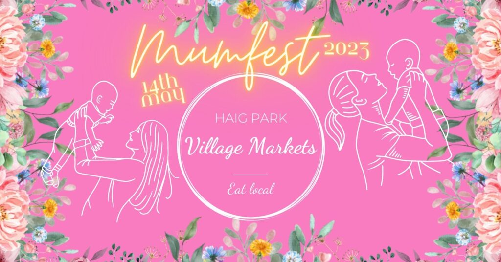 MUMFEST AT HAIG PARK VILLAGE MARKETS promotional graphic.