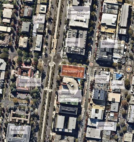 An aerial view of a section of Braddon 