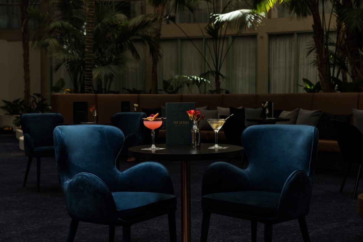 intimate cocktail setting