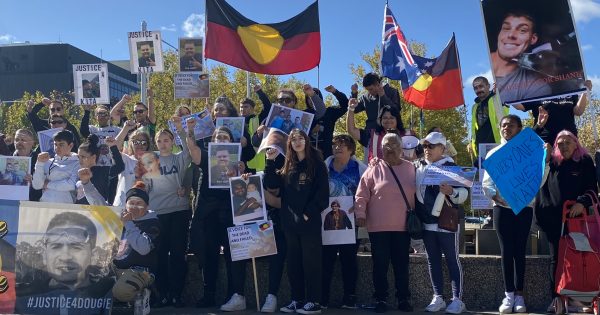 'We're tired of burying our loved ones': Protesters call for more funding, culturally appropriate services in ACT