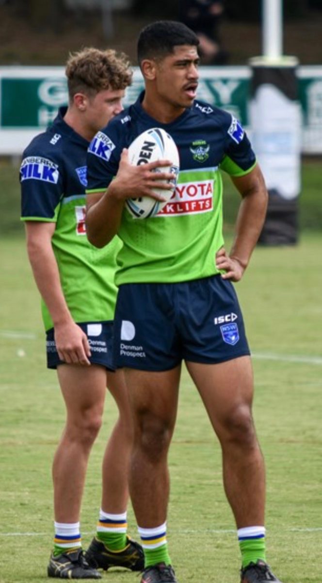 Jacob Iosefa. Photo: Canberra Raiders.