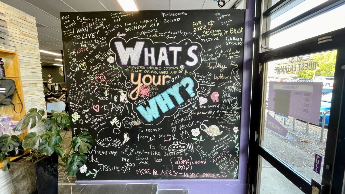blackboard with what's your why messages 