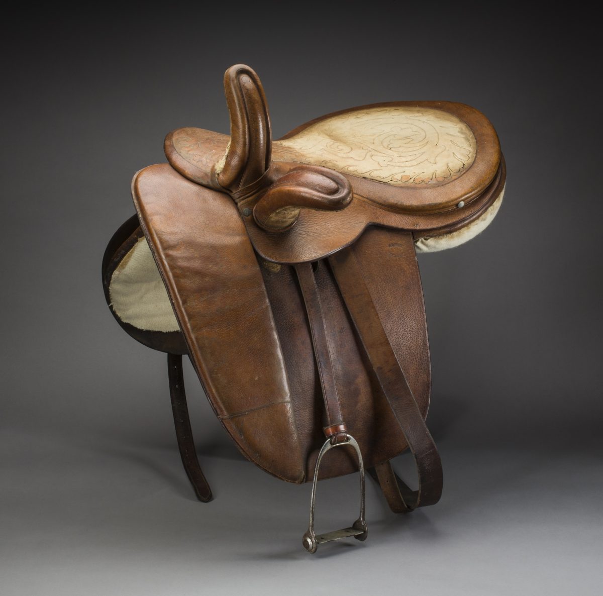 Brown side saddle