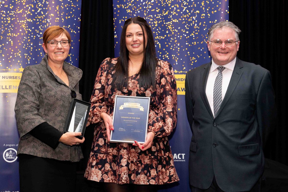 Midwife of the Year 2023 - Nicola Ruthenberg, Birthing and Maternity Assessment Unit, Canberra Health Services.