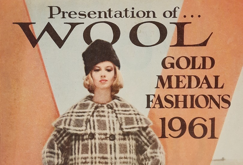 A magazine cover detail with a woman in a warm coat