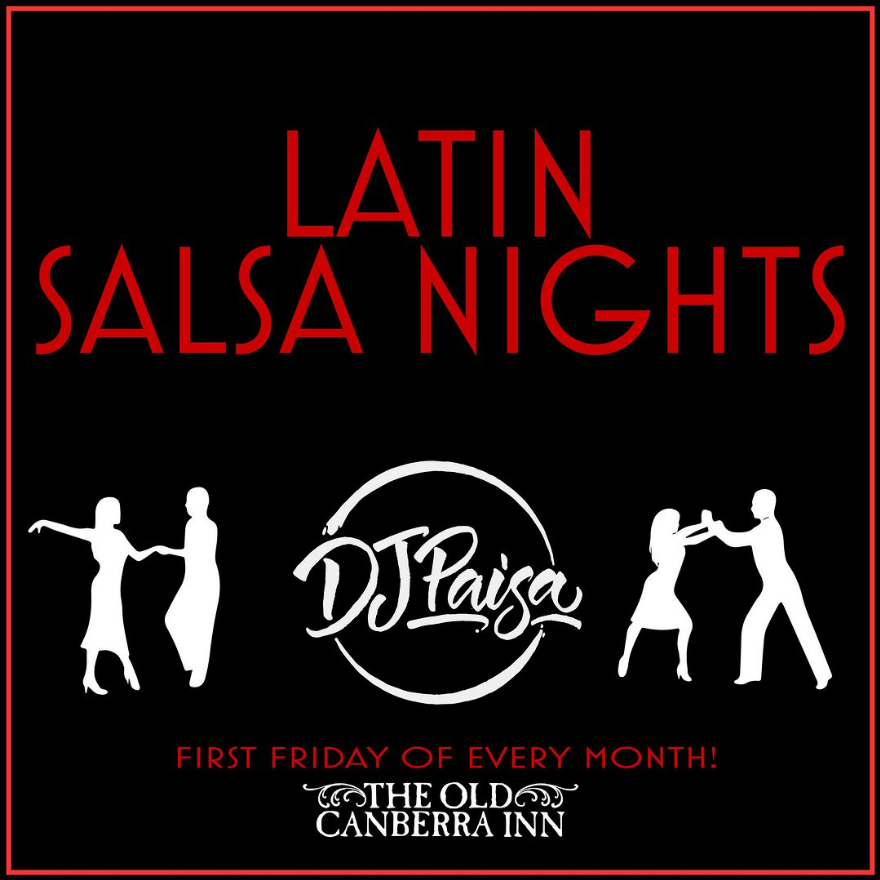 Latin Salsa Nights on the first Friday of every month. 