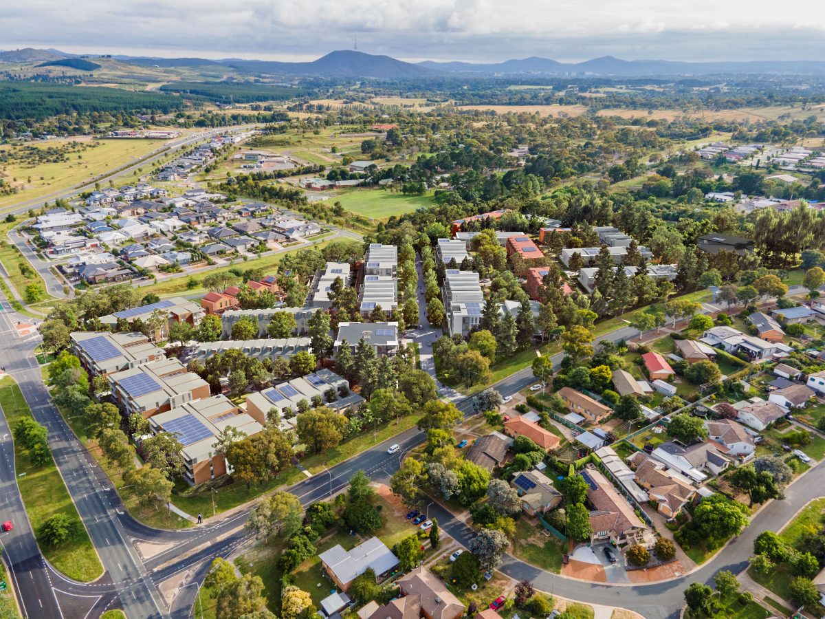 aerial view of proposed development