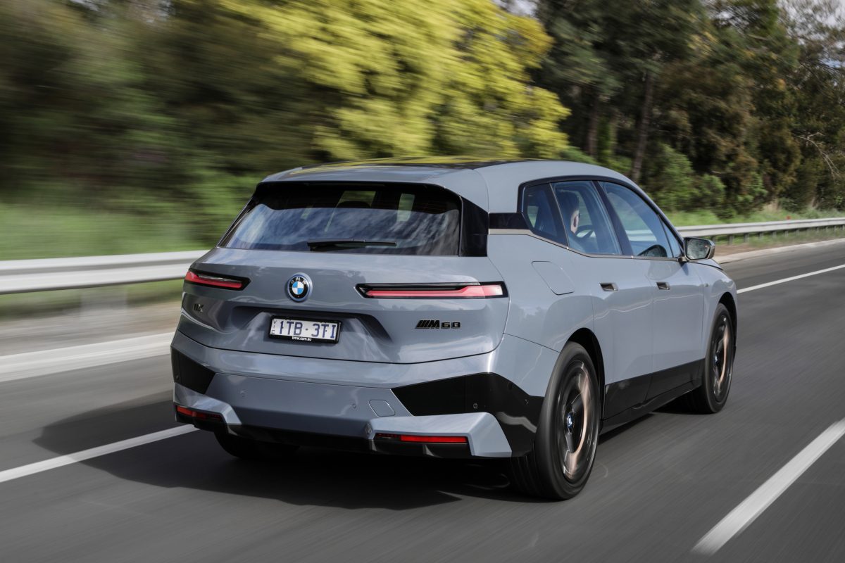 rear view of BMW iX