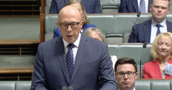 Too many public servants and too many gambling ads, says Dutton in budget reply