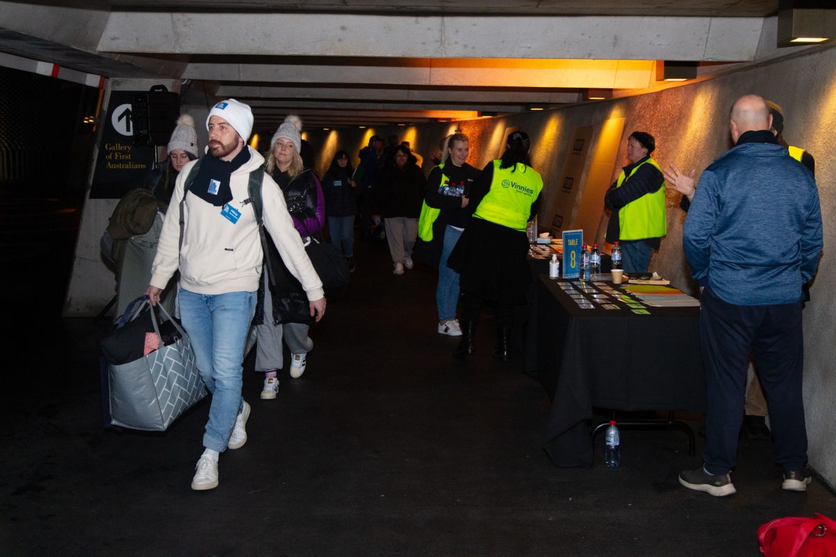 People show up to the Vinnies CEO sleepout in 2023