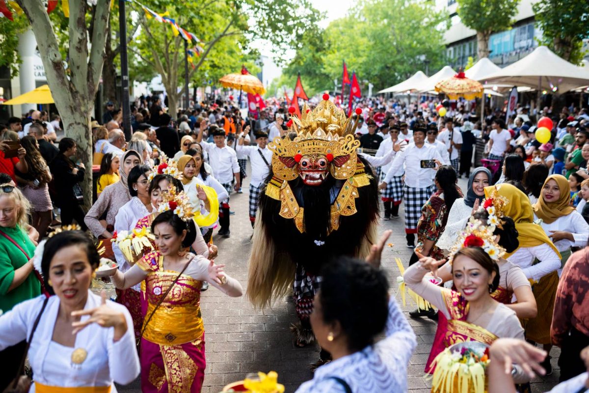 parade at multicultural festival