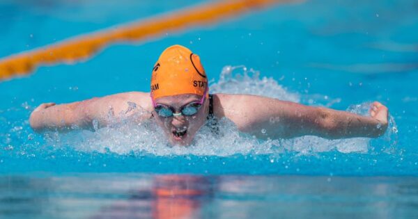 Champion swimmer Kayla Hardy living the dream as a student athlete at the University of Canberra