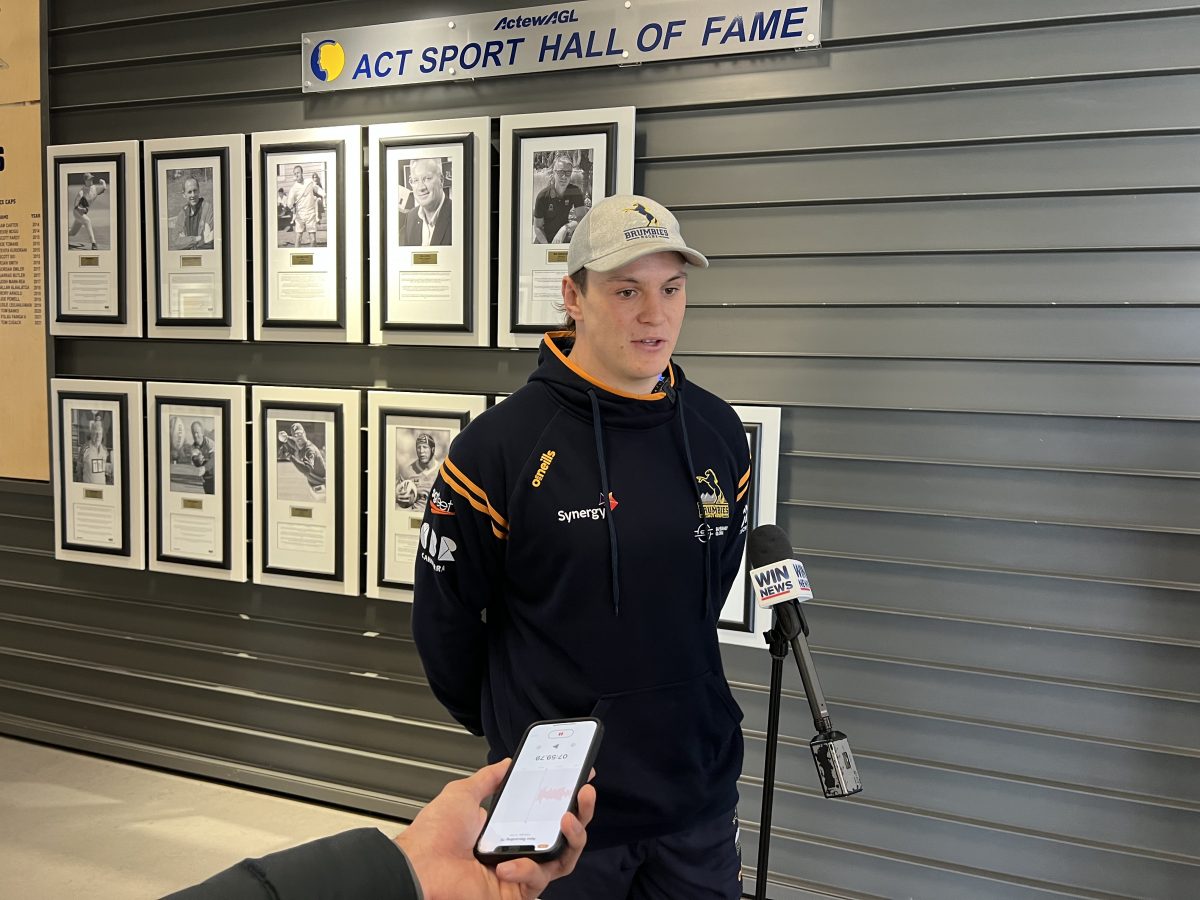 ACT Brumbies player, Tom Hooper. Photo: Tom Hooper.