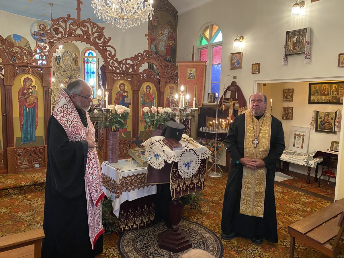 Father Michael and another Ukrainian Orthodox priest 