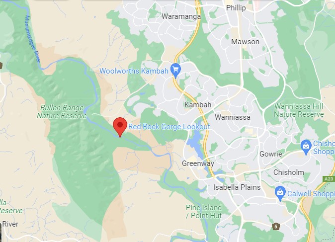 map of where Nathan Booth's body was found