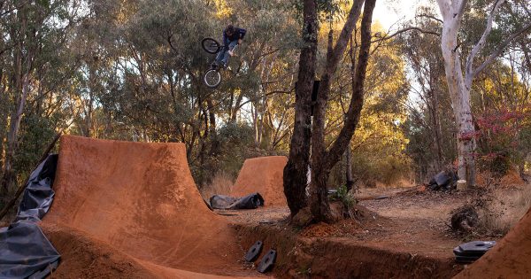 BMX riders under orders to remove hand-built jumps near Lake Ginninderra