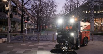 Meet 'Sweeping Beauty', Canberra's new fully electric street sweeper