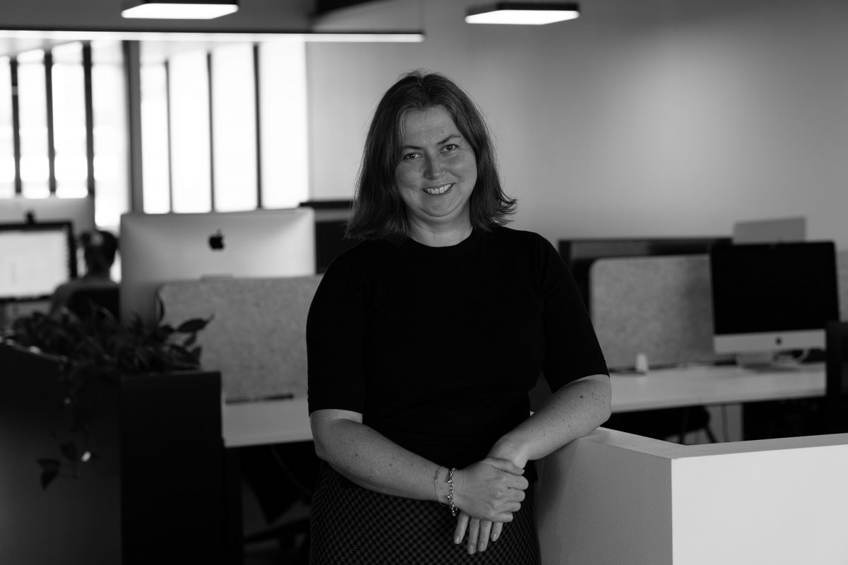 woman standing in office