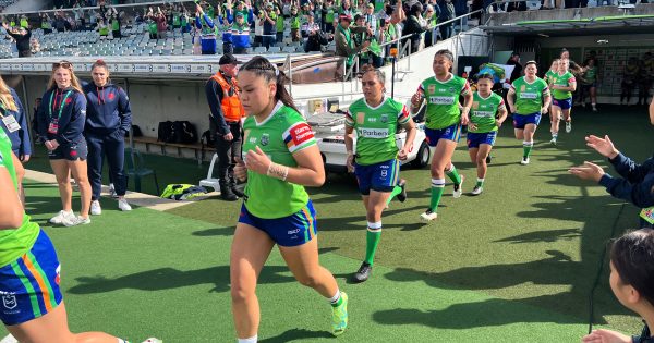 Years in the making: Raiders NRLW team on a high after winning first home game
