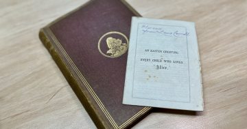 'Alice in Wonderland' book from 1870 (with card signed by author) up for auction in Southside Bookfair