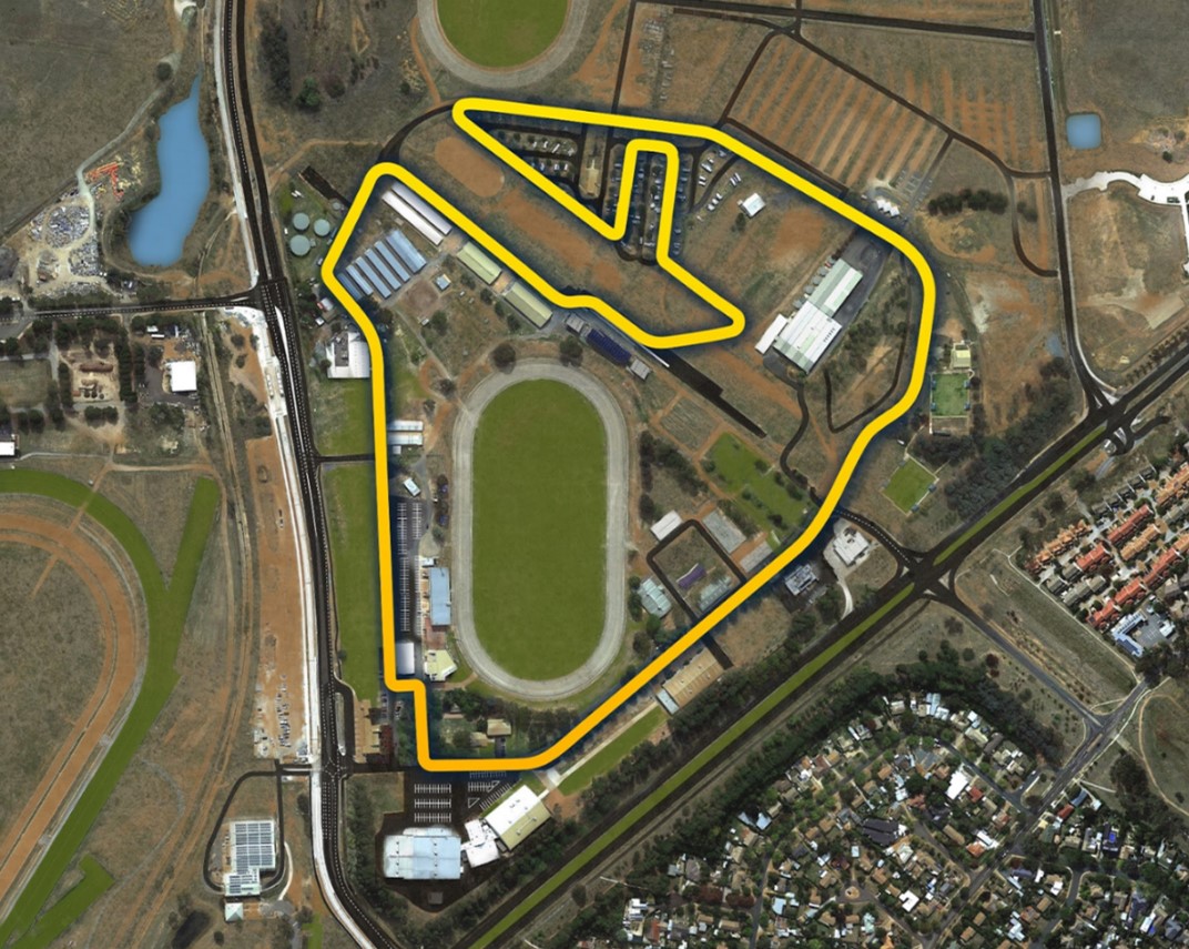 Proposed V8 Supercars circuit at EPIC