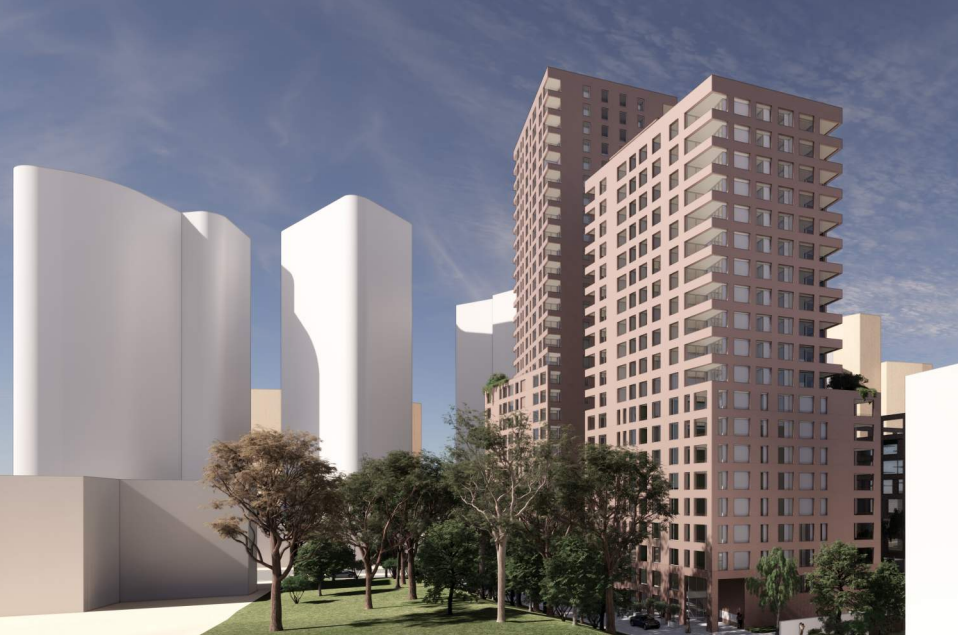 An artist's impression of the Linq Stage 2A apartment buildings