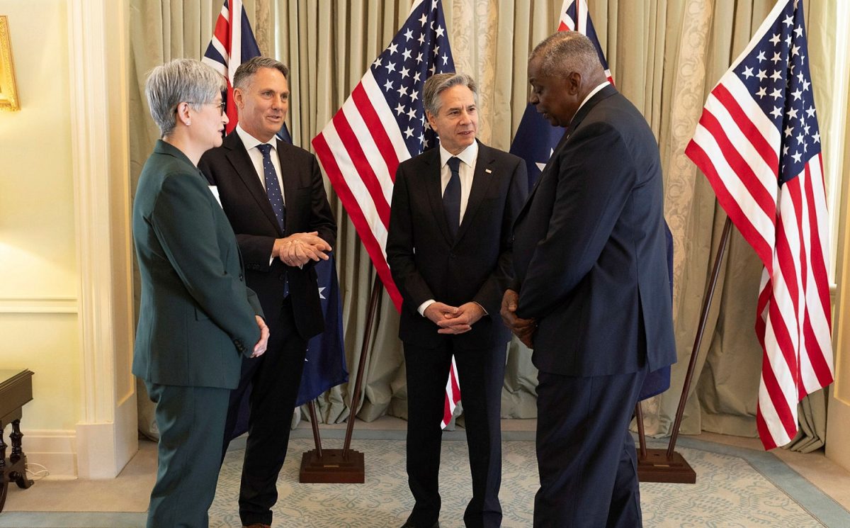 AUSMIN talks in Brisbane - Australia's Foreign Minister Penny Wong and Deputy Prime Minister Richard Marles, with US secretary of State Antony Blinken and Defence Secretary Lloyd J. Austin III.