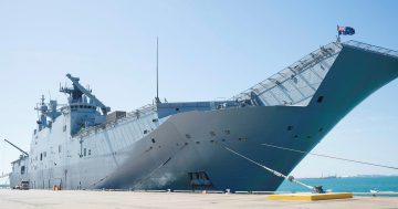 Australian Navy vessels sail in contested waters in South China Sea