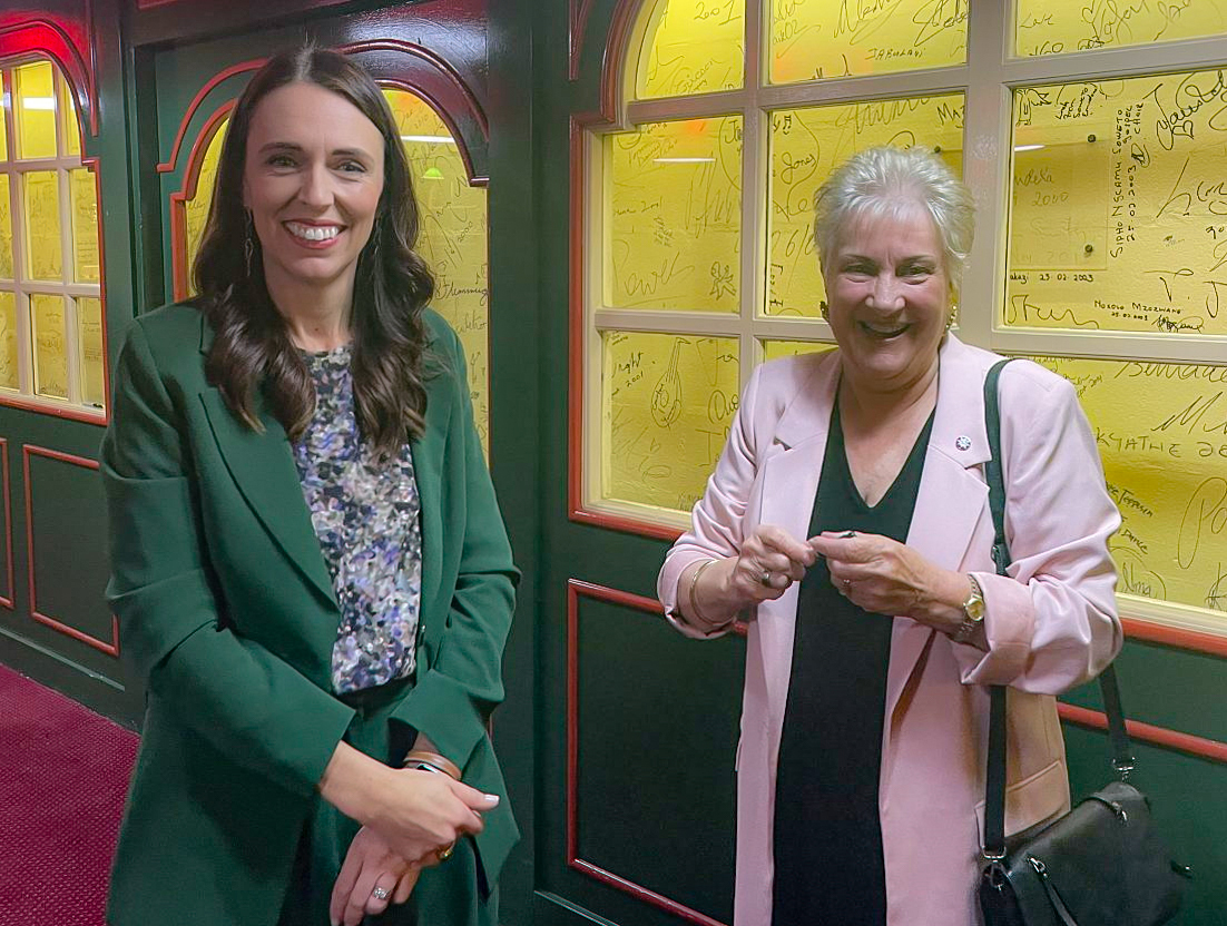 Dame Jacinda Ardern and Dame Annette King