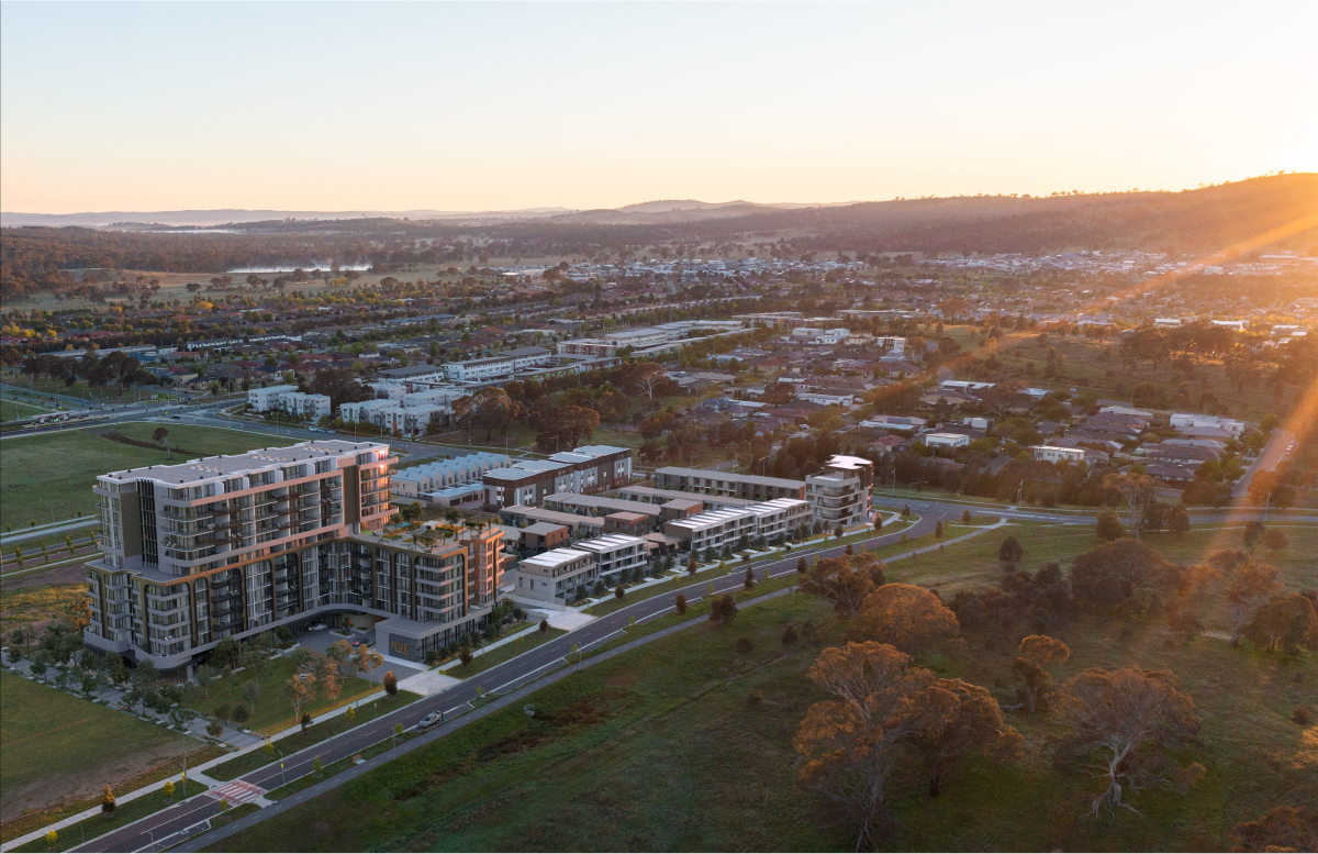 Gungahlin aerial view