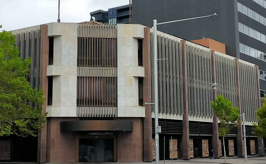 The former three storey Commonwealth Bank building.