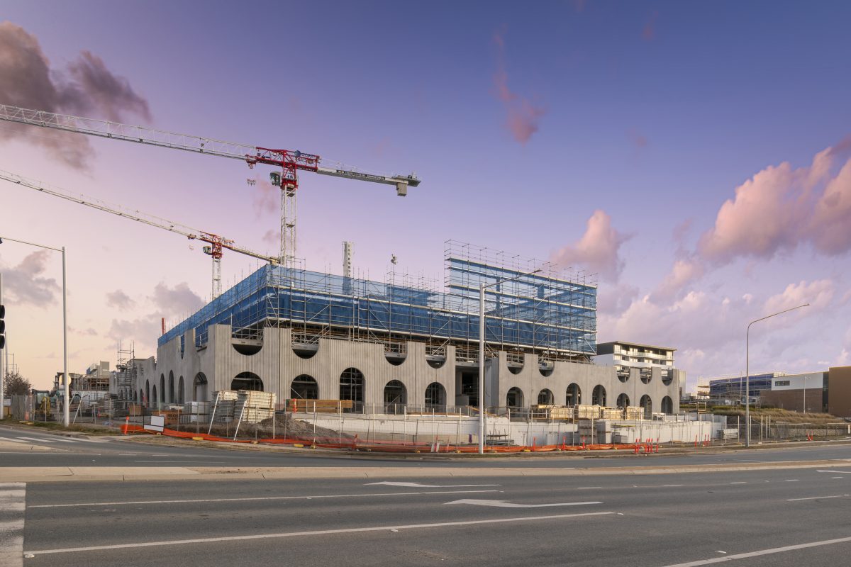 Boulevard under construction