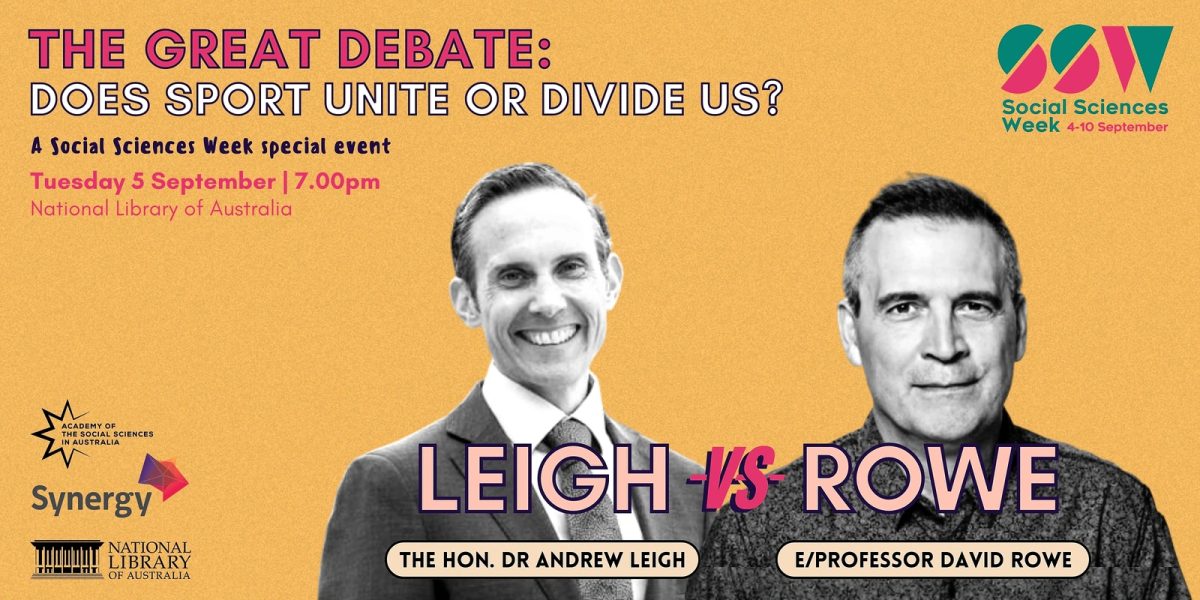 promotional image for The Great Debate: Does sport unite or divide us?