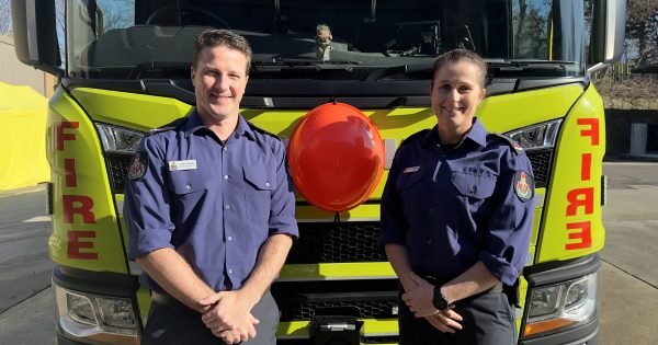 ACT firies pin big red noses to their trucks for a cause close to their hearts