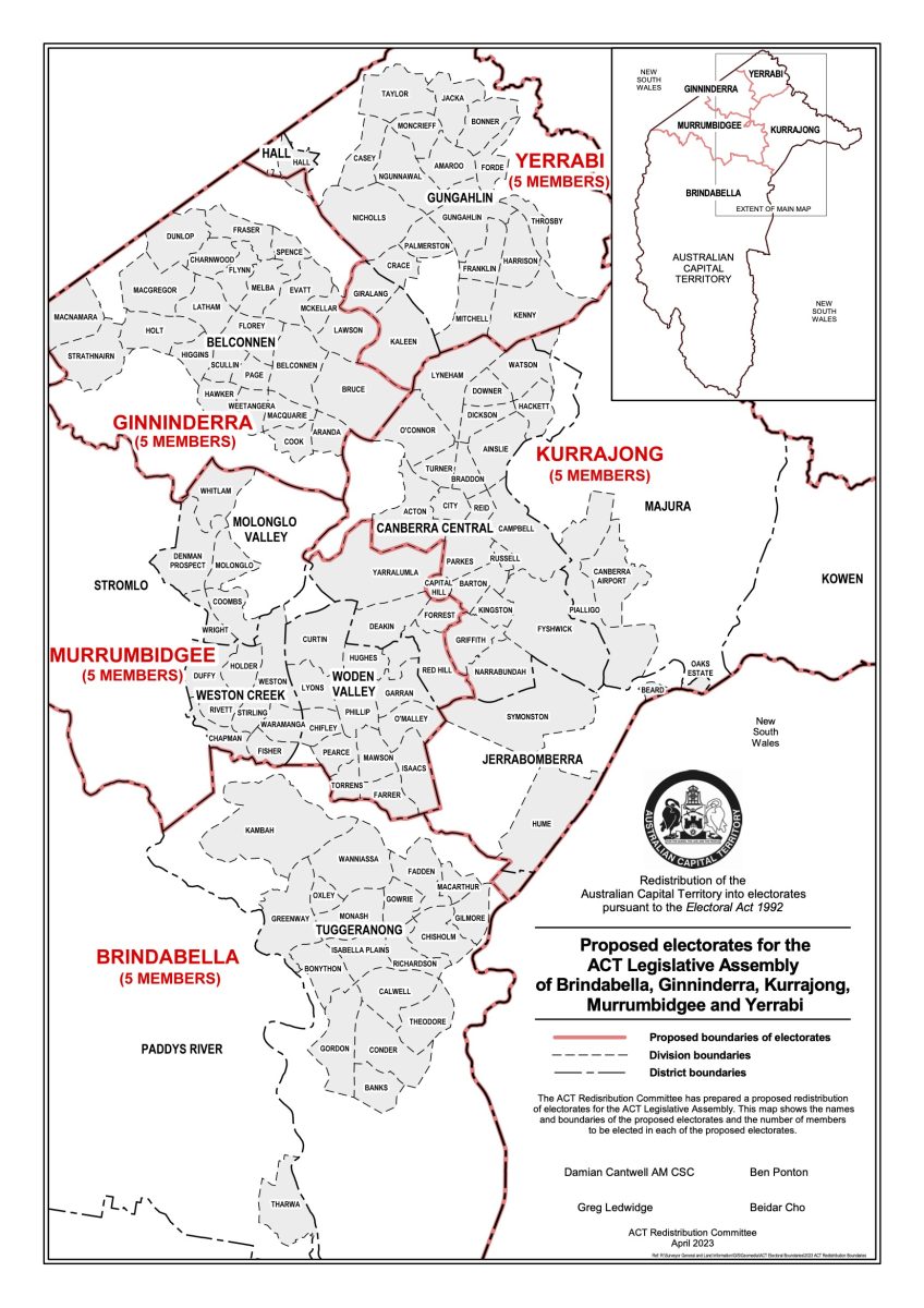 Illogical Irrational Unreasonable Electoral Boundary Changes   Map Proposed Electorates 2023 848x1200 