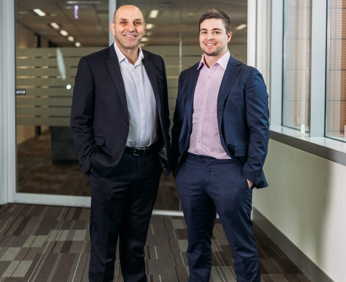 Frank Lopilato and Adam Cormack at RSM offices in Canberra