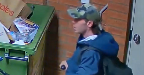 Video released in bid to identify allegedly weapon-wielding burglar