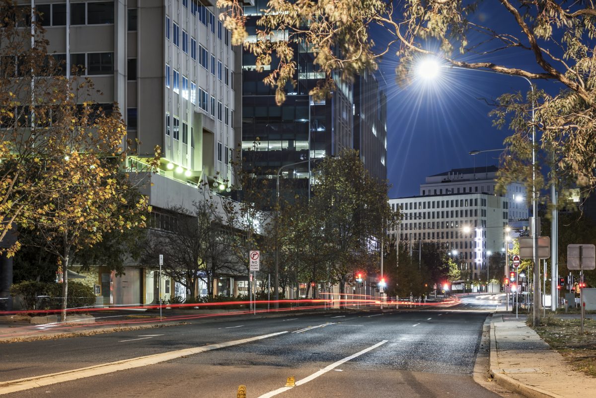 Canberra at night