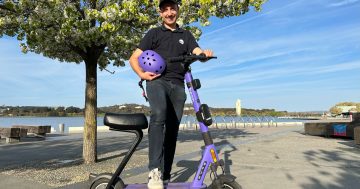 Shared seated e-scooters have arrived in Canberra