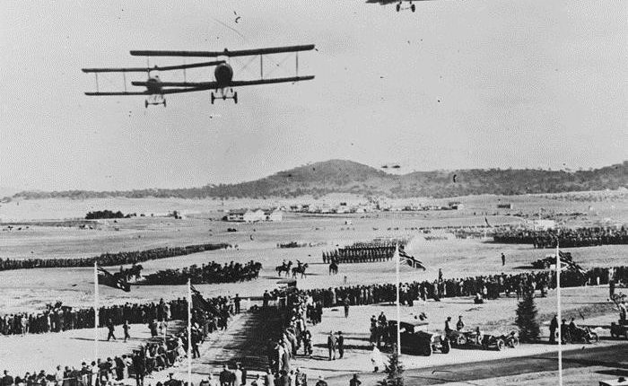 biplanes in Canberra