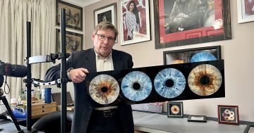 Odd jobs: Canberra's one and only 'iris photographer' captures colours you've probably never noticed