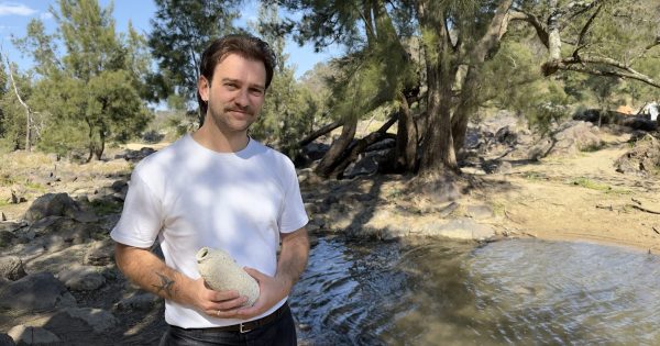 Have you seen this man collecting river water and sand? His name's Clyde and he makes mugs