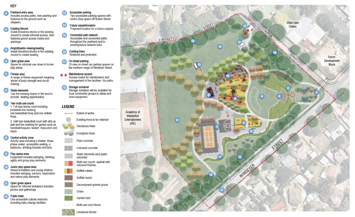 Inner North preliminary playground design
