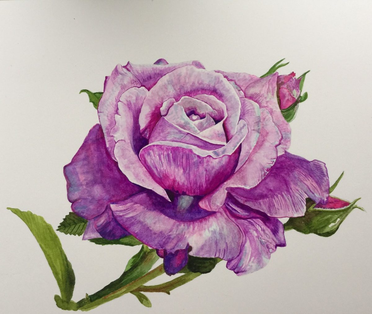 painting of a flower