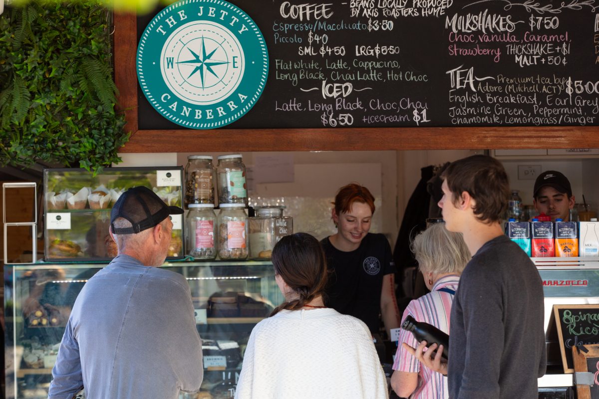 The Jetty cafe serving customers