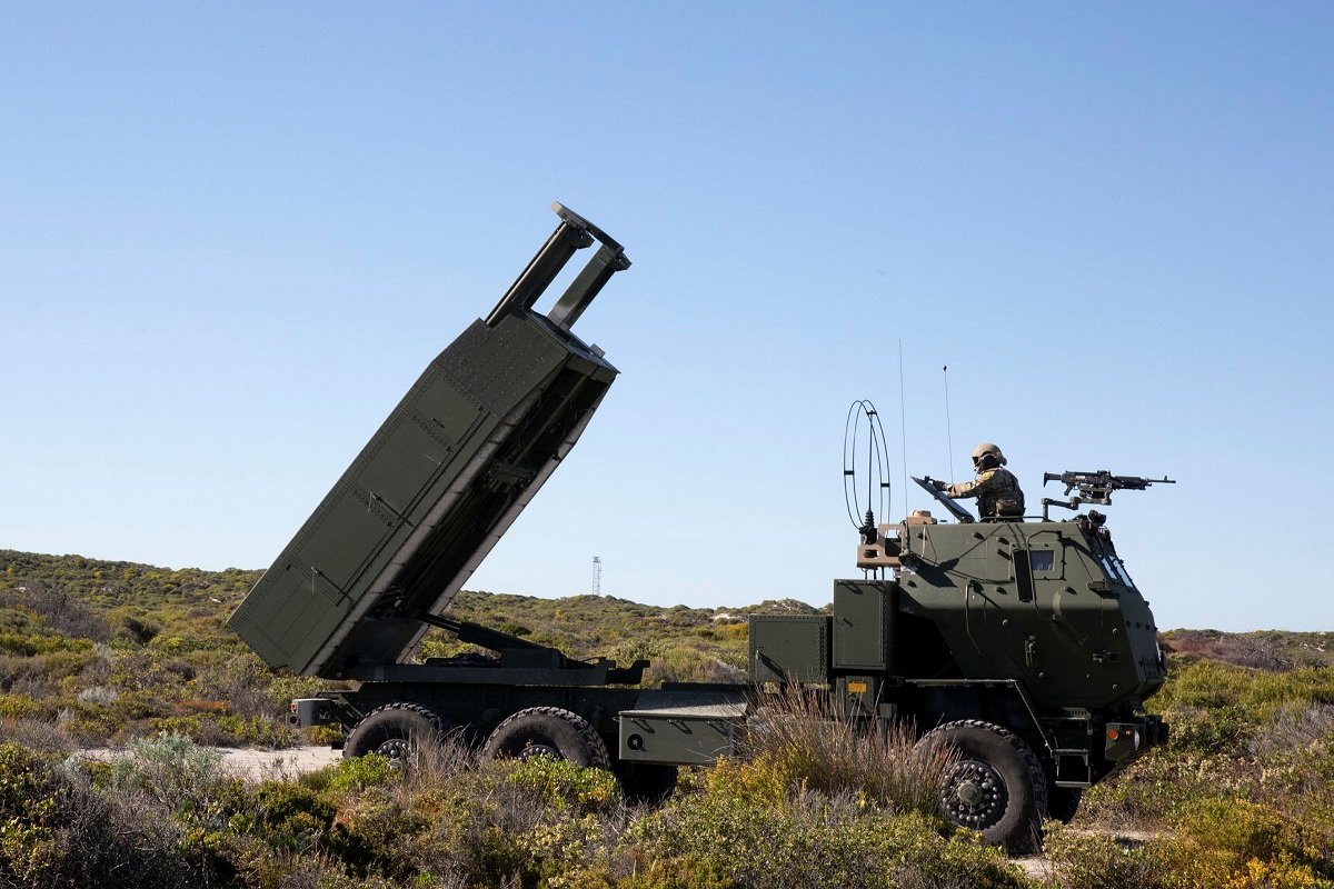 the HIMARS long-range artillery system