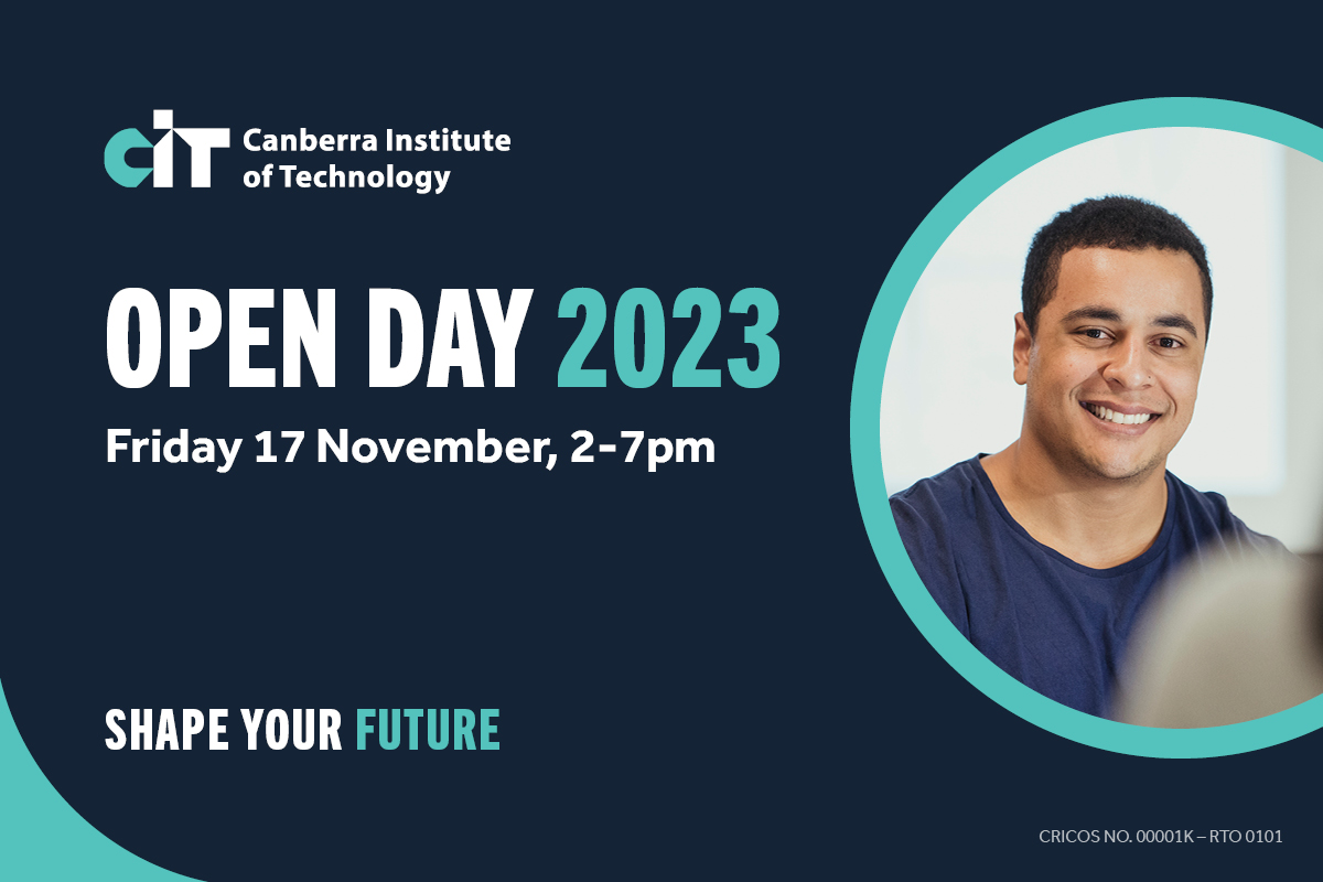 Event poster for CIT's 2023 open day 