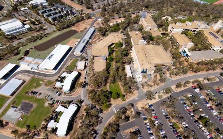 aerial view of CIT Belconnen