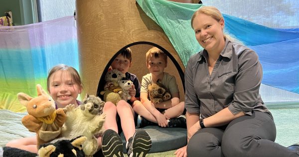 Calm Space created at Questacon for neurodivergent children to find their centre among the noise