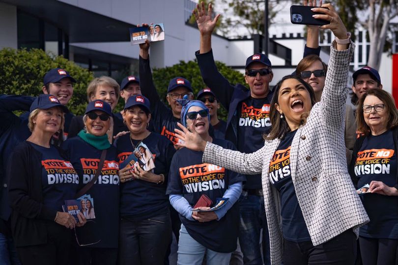 Senator Jacinta Price and supporters